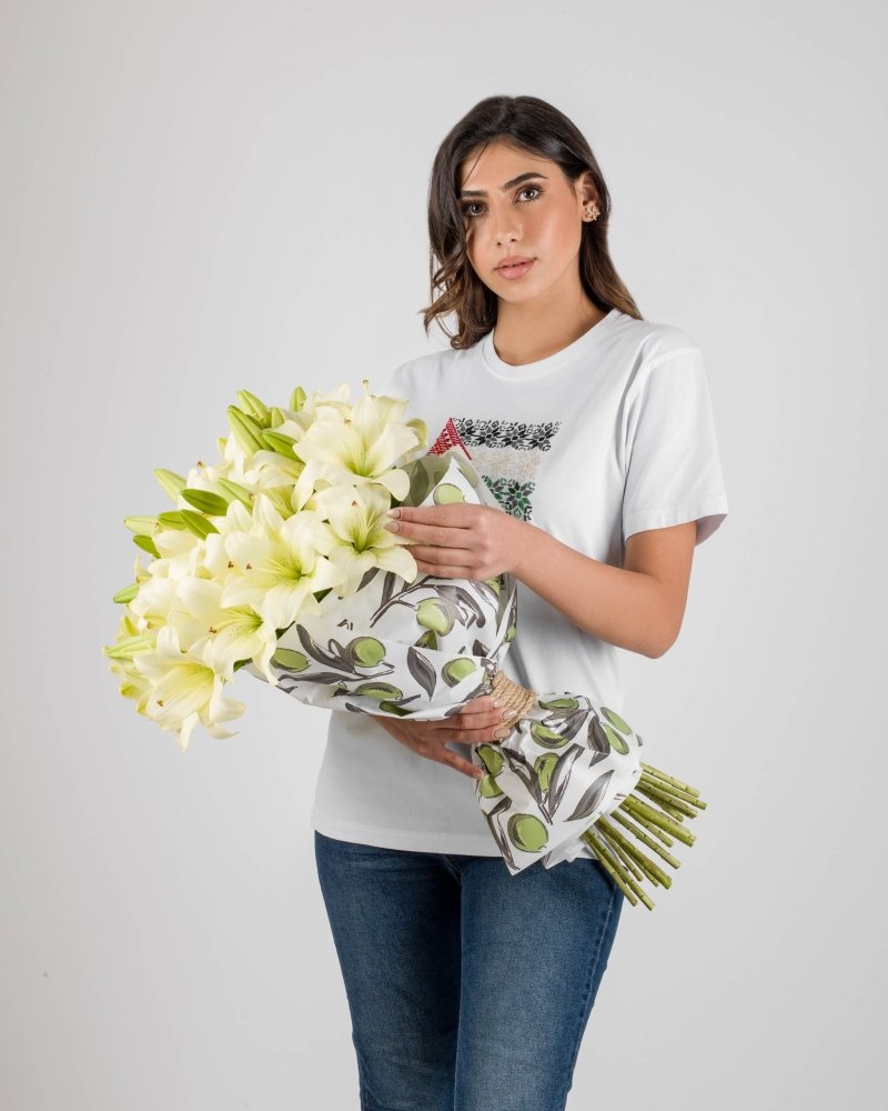 Palestine’s Resilience|Hand Bouquet - Alissar Flowers Amman