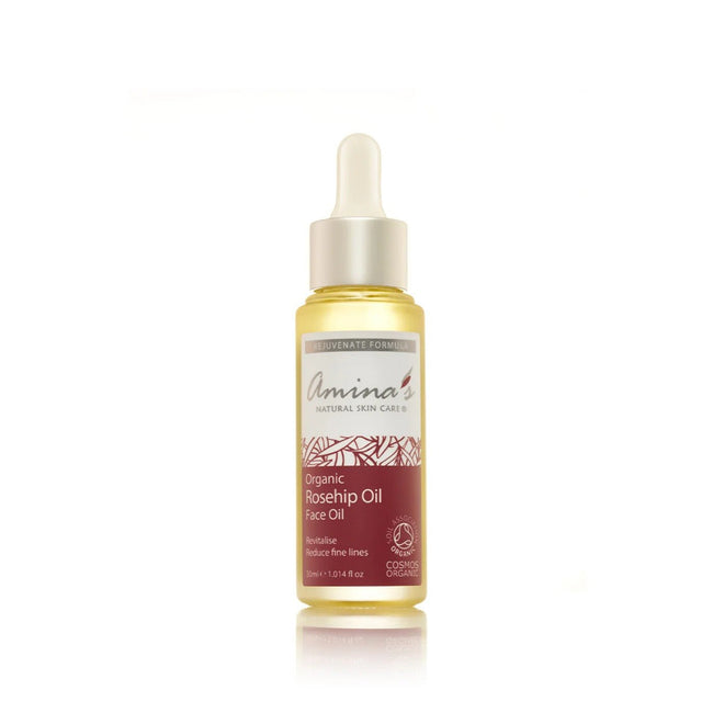 Amina Skin Care - Organic Rosehip Seed Face Oil Dropper type | Alissar Flowers