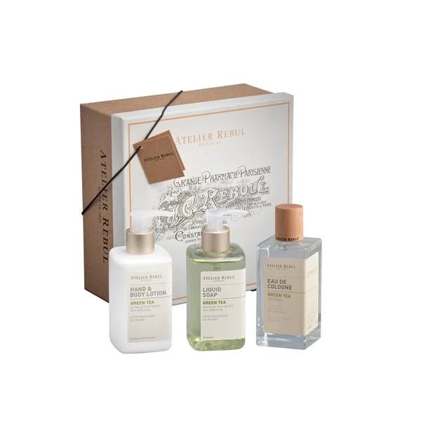 Atelierrebul - GREEN TEA 80° COLOGNE GIFT SET - Alissar Flowers Amman