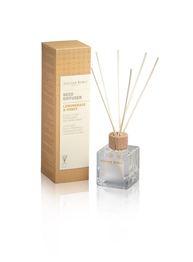 Atelierrebul - Lemongrass & Honey Reed Diffuser 120 ml|Reed Diffusers - Alissar Flowers Amman