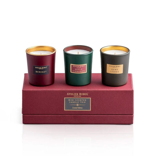 Atelierrebul - Mini Scented Candle Trio Collection - Limited Edition 3x65g|Fragrance - Alissar Flowers Amman