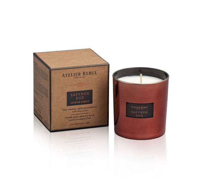 Atelierrebul - Saffron Oud Scented Candle 210 gr|Candles - Alissar Flowers Amman