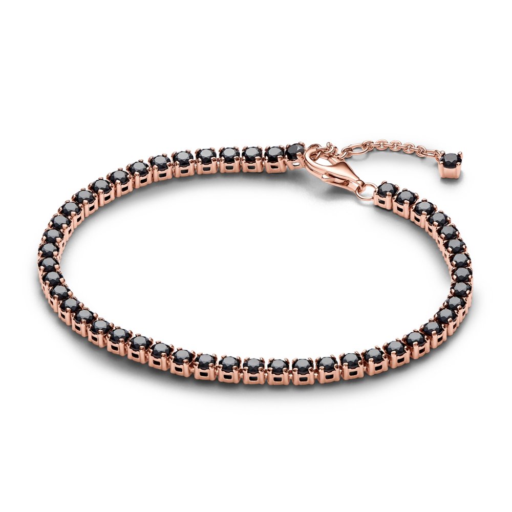 Black Sparkling Tennis Bracelet|Bracelets - Alissar Flowers Amman