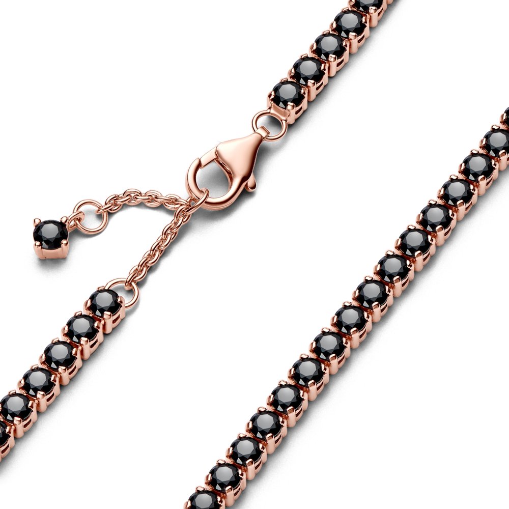 Black Sparkling Tennis Bracelet|Bracelets - Alissar Flowers Amman