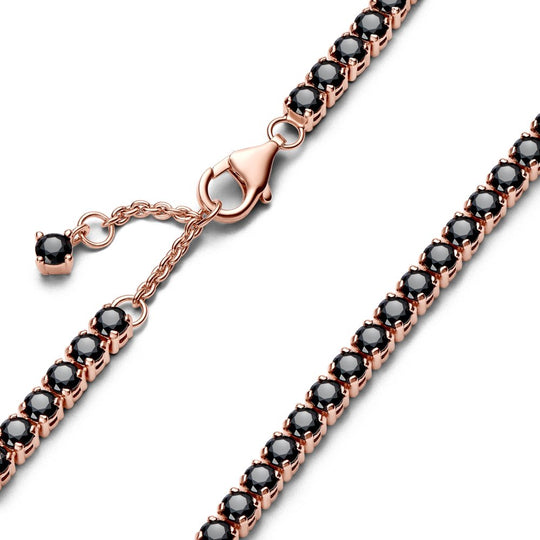 Black Sparkling Tennis Bracelet|Bracelets - Alissar Flowers Amman