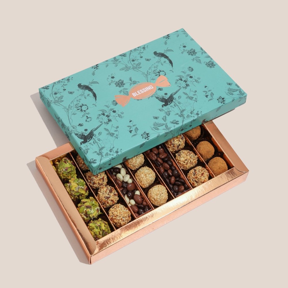 Blessing - Assorted Truffles and 140g Dragees, Les Plaisirs|Chocolate - Alissar Flowers Amman