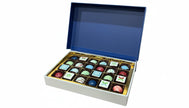 Colored Bonbon Chocolate Box - 24 pieces type | Alissar Flowers
