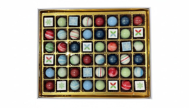Colored Bonbon Chocolate Box - 48 pieces type | Alissar Flowers