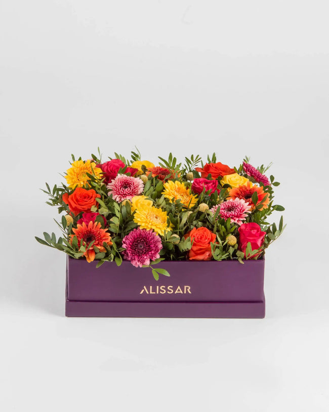 Day Radiance|Cardboard Box - Alissar Flowers Amman