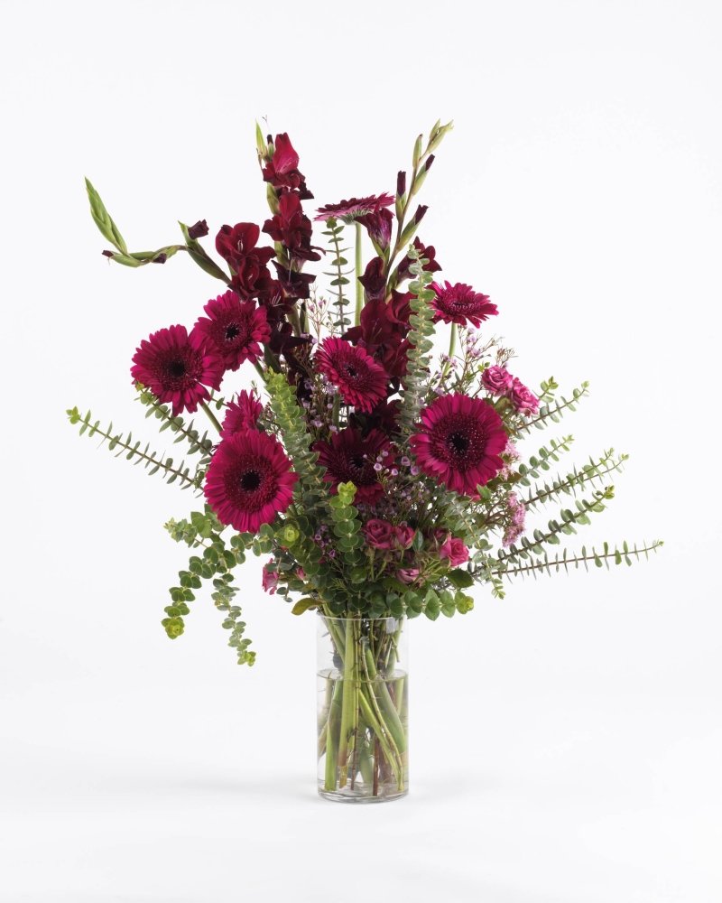 Fleur Bordeaux|Flowers in a Vase - Alissar Flowers Amman