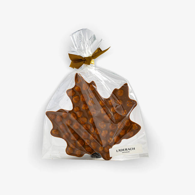 Läderach - FrischSchoggi Leaf Hazelnut Milk|Chocolate - Alissar Flowers Amman