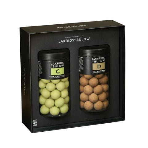 LAKRIDS BY BÜLOW - Gift box (C - SOUR STRAWBERRY, D - SALT & CARAMEL) 295gm each type | Alissar Flowers
