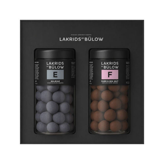 LAKRIDS BY BÜLOW - Gift box (E - SALMIAK, F - DARK & SEA SALT) 295gm each type | Alissar Flowers