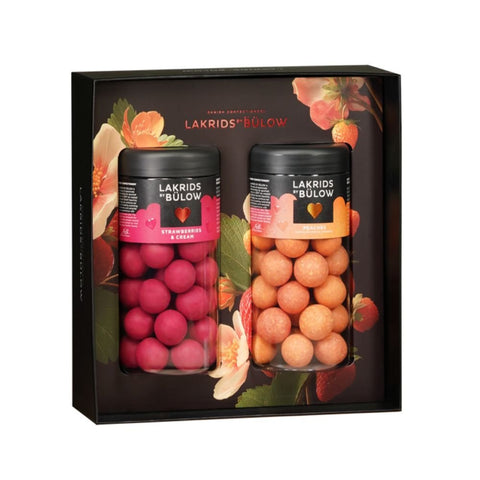 LAKRIDS BY BÜLOW - Love Gift Box (Strawberries & Cream + Peaches) (295gm each) type | Alissar Flowers