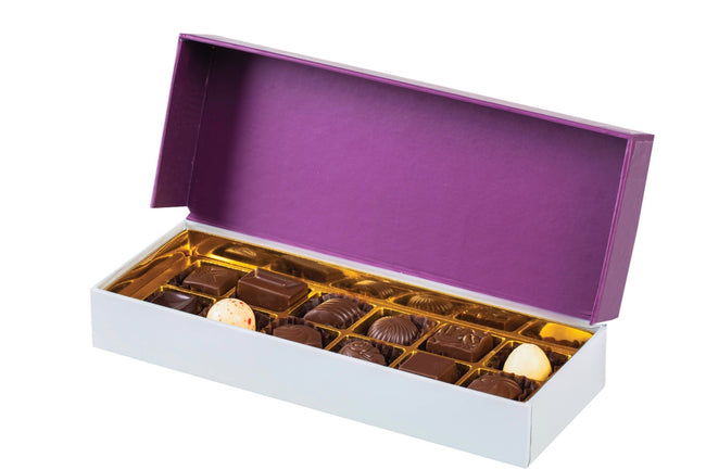Lilac - Bonbon Chocolate Box - 12 pieces type | Alissar Flowers