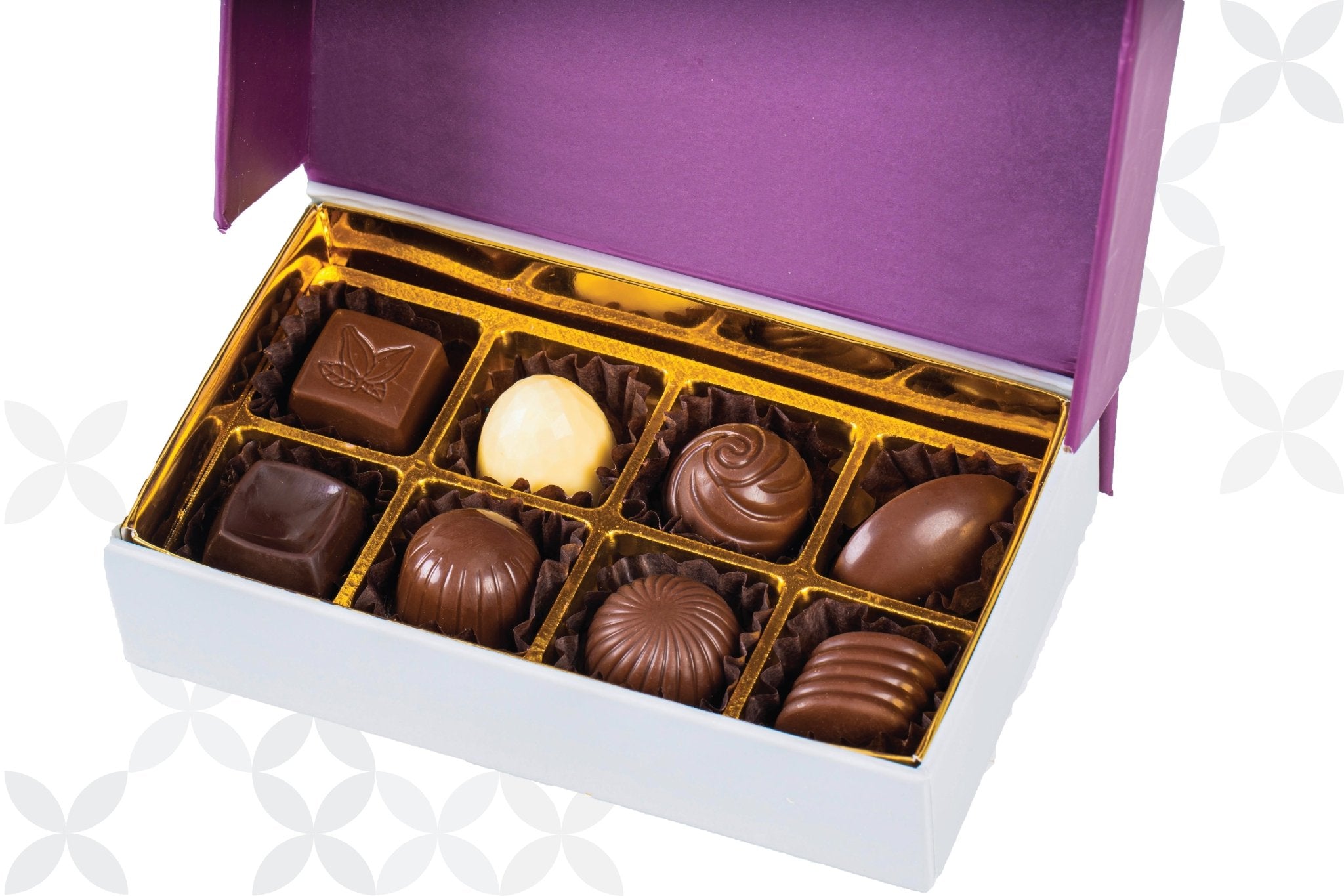 Lilac - Bonbon Chocolate Box - 8 pieces type | Alissar Flowers