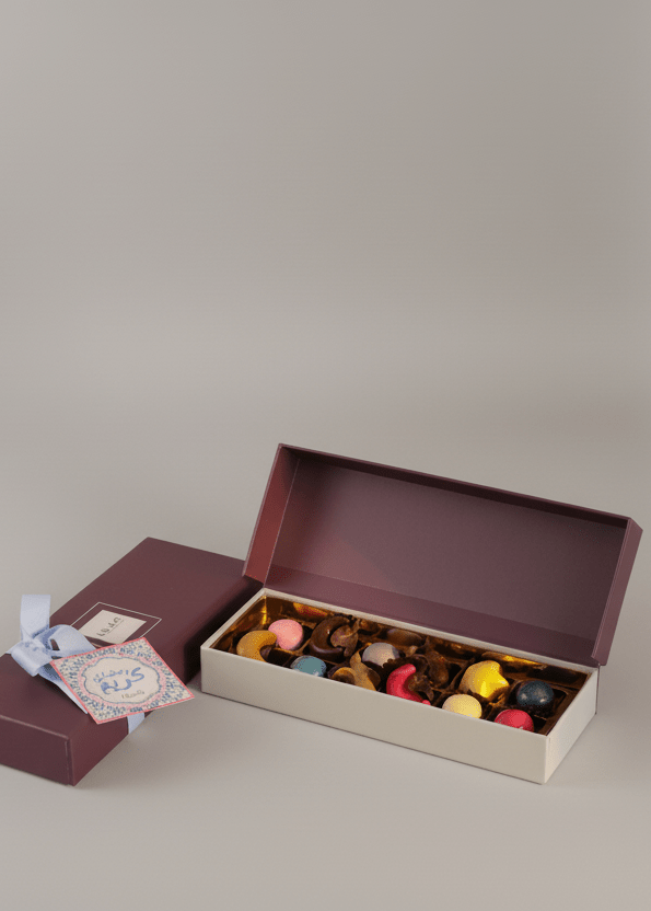 Lilac - Ramadan Bonbon Chocolate Box - 12 pieces type | Alissar Flowers