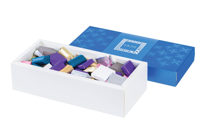 Lilac - Wrapped Chocolate Box - 1.5 kg type | Alissar Flowers