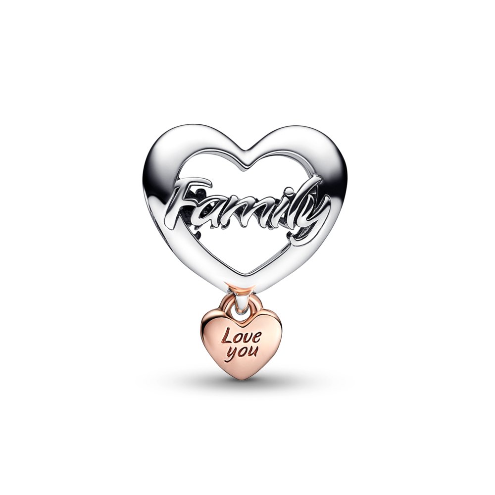 Love You Family Heart Charm|Charms & Pendants - Alissar Flowers Amman