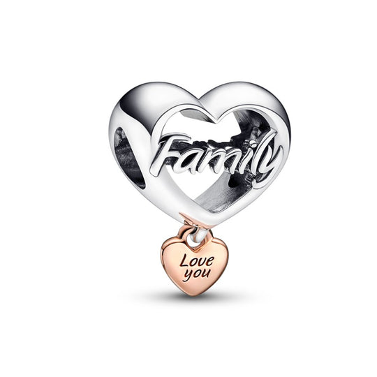 Love You Family Heart Charm|Charms & Pendants - Alissar Flowers Amman