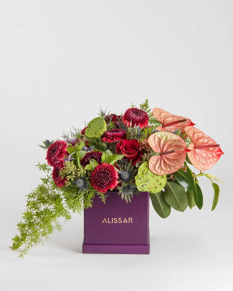 Luxuriously Yours|Cardboard Box - Alissar Flowers Amman