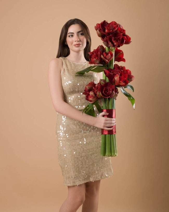 Merry Maroon|Hand Bouquet - Alissar Flowers Amman