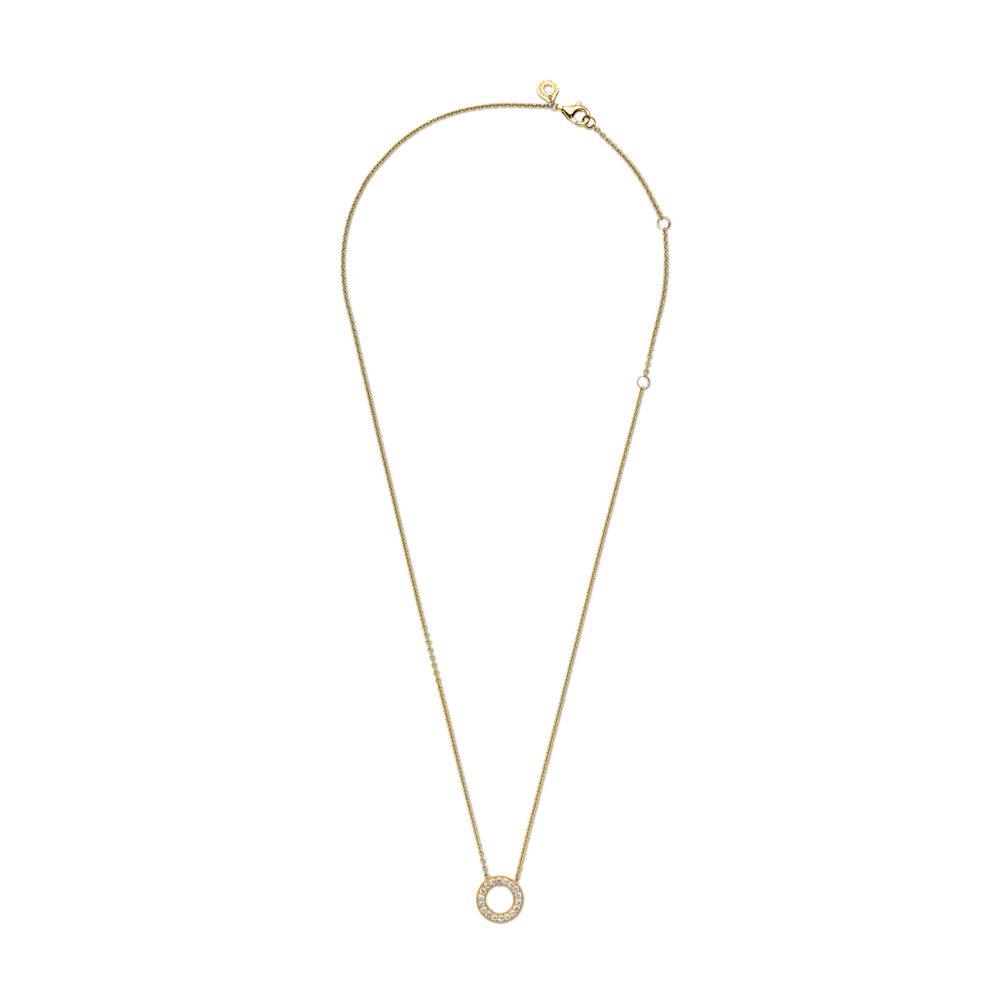 Pandora Logo Pavé Circle Collier Necklace|Necklaces - Alissar Flowers Amman