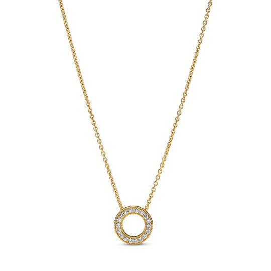 Pandora Logo Pavé Circle Collier Necklace|Necklaces - Alissar Flowers Amman