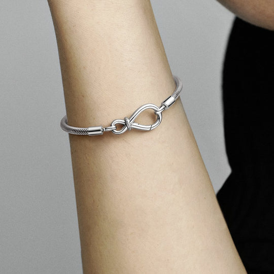 Pandora Moments Infinity Knot Snake Chain Bracelet|Bracelets - Alissar Flowers Amman