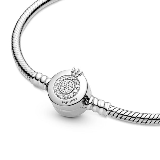 Pandora Moments Sparkling Crown O Snake Chain Bracelet|Bracelets - Alissar Flowers Amman