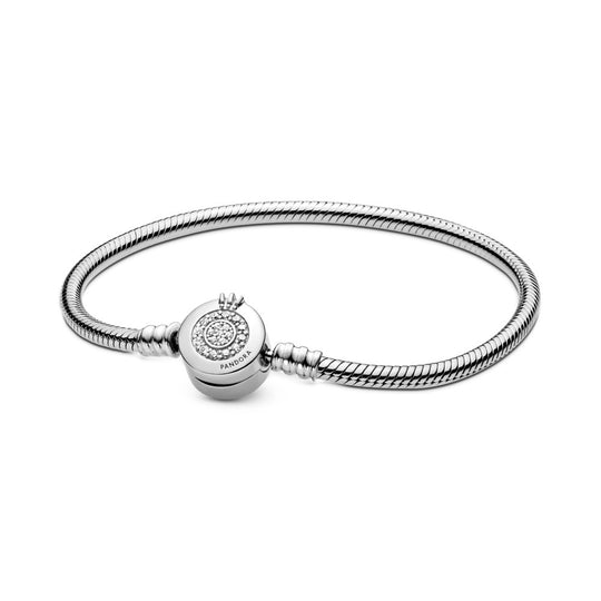 Pandora Moments Sparkling Crown O Snake Chain Bracelet|Bracelets - Alissar Flowers Amman