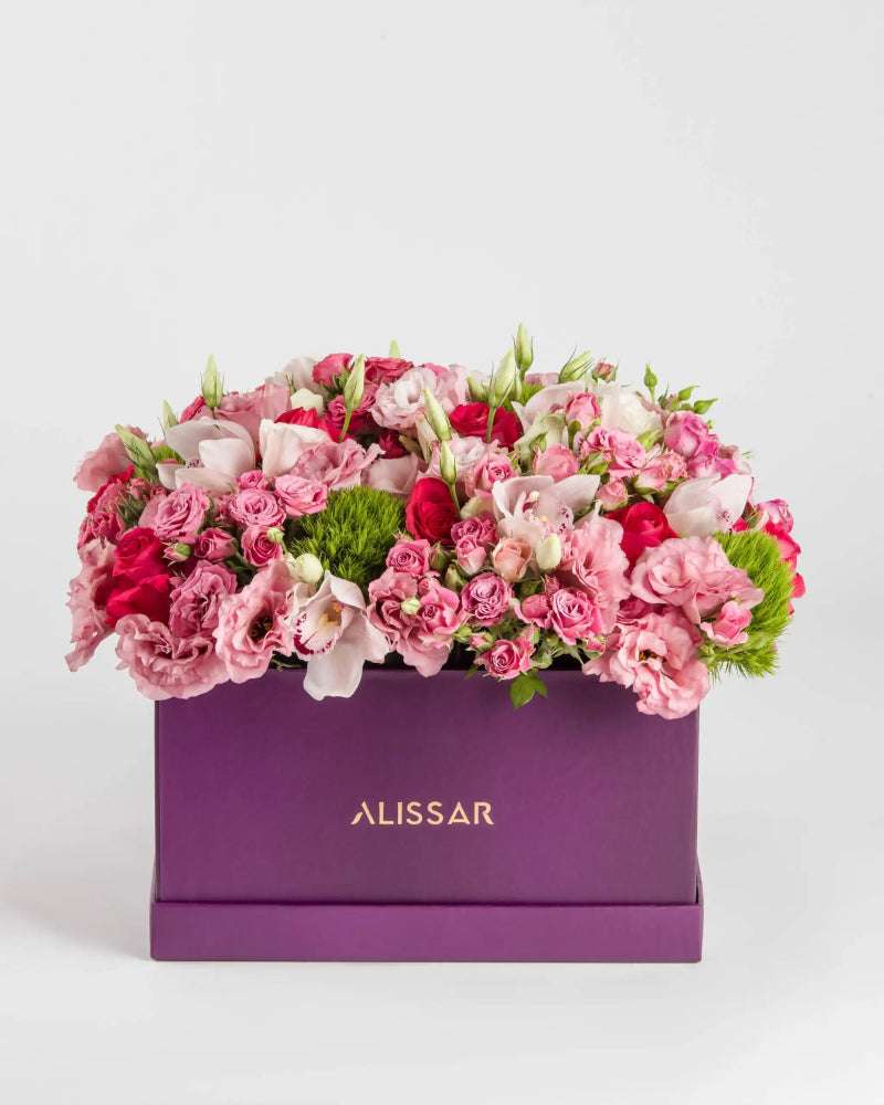 Petally Yours|Cardboard Box - Alissar Flowers Amman