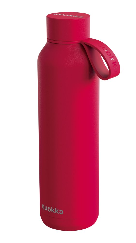 Quokka Thermal SS Bottle Solid With Strap Cherry Red 630 Ml|Bottle stanlic steel - Alissar Flowers Amman