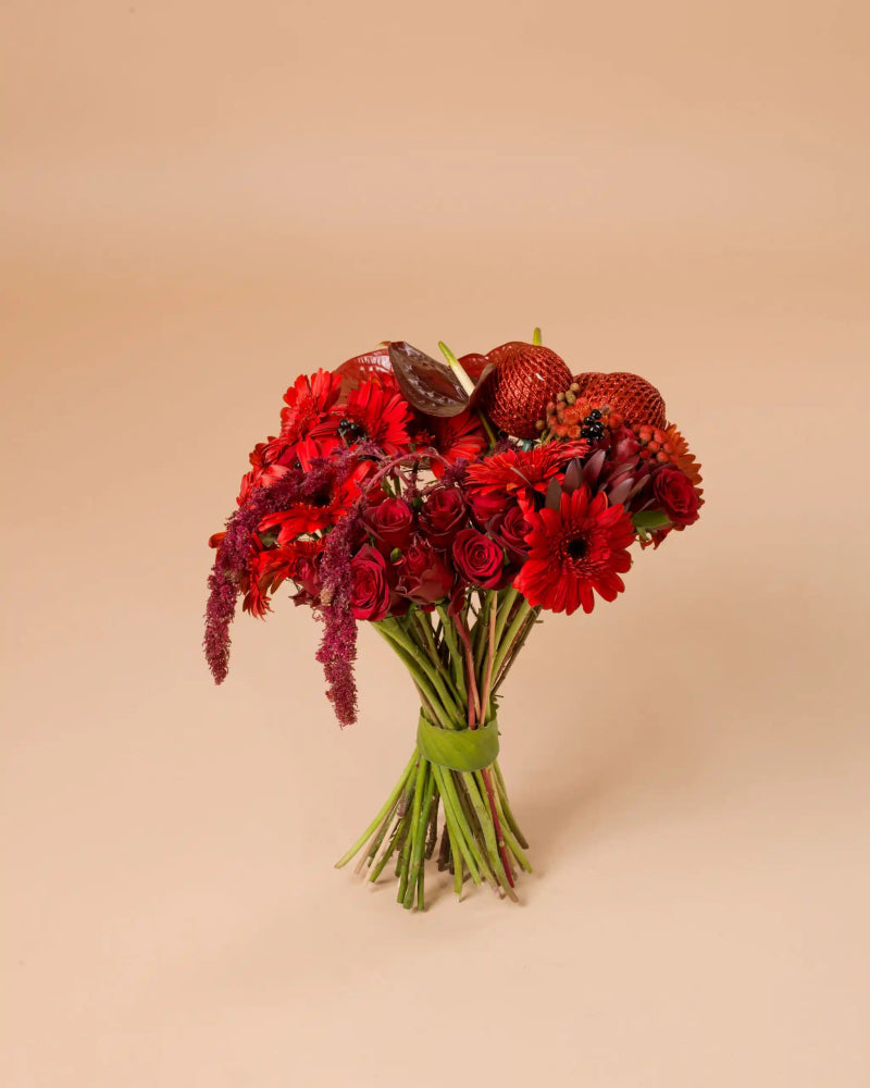 Scarlet Embrace|Hand Bouquet - Alissar Flowers Amman