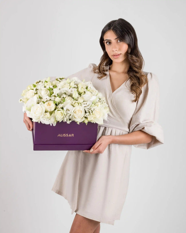 Serenely Yours|Cardboard Box - Alissar Flowers Amman