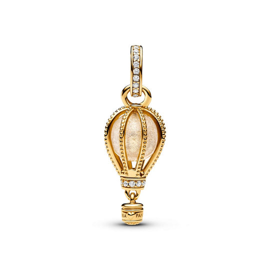 Sparkling Clear Hot Air Balloon Dangle Charm|Charms & Pendants - Alissar Flowers Amman