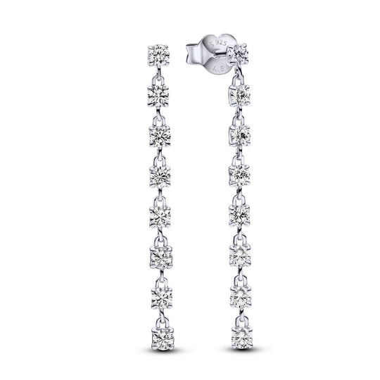 Sparkling Eight Stones Drop Earrings|Earrings - Alissar Flowers Amman