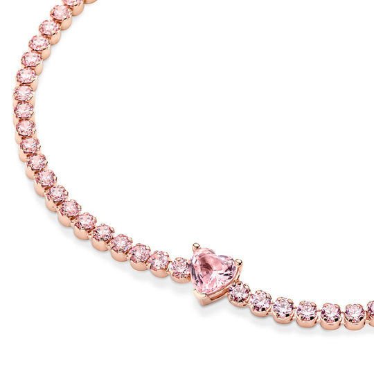 Sparkling Heart Tennis Bracelet|Bracelets - Alissar Flowers Amman