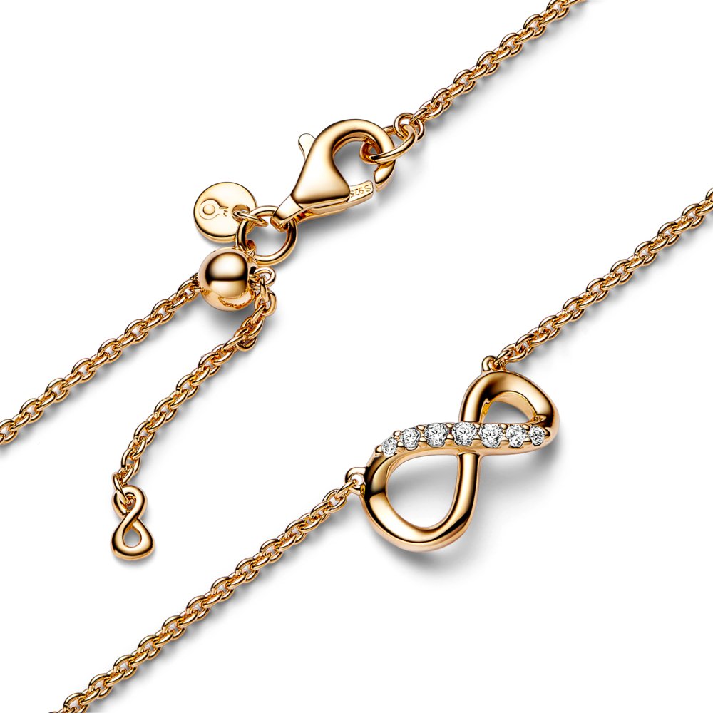 Sparkling Infinity Collier Necklace|Necklaces - Alissar Flowers Amman