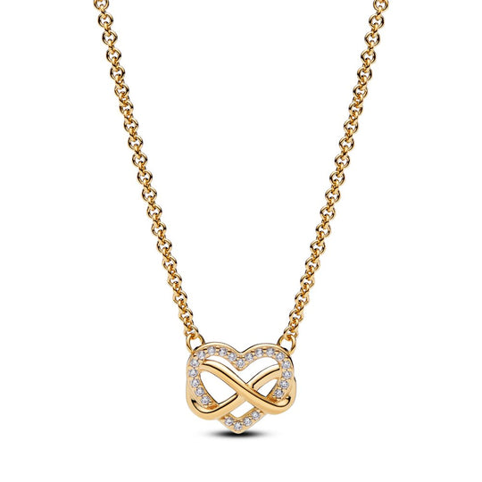 Sparkling Infinity Heart Collier Necklace|Necklaces - Alissar Flowers Amman