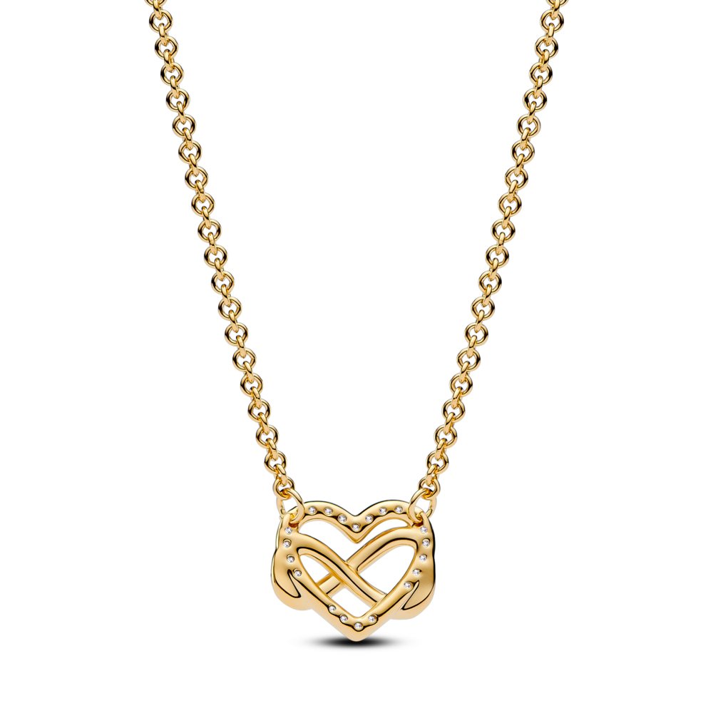 Sparkling Infinity Heart Collier Necklace|Necklaces - Alissar Flowers Amman