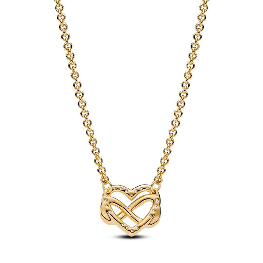 Sparkling Infinity Heart Collier Necklace|Necklaces - Alissar Flowers Amman