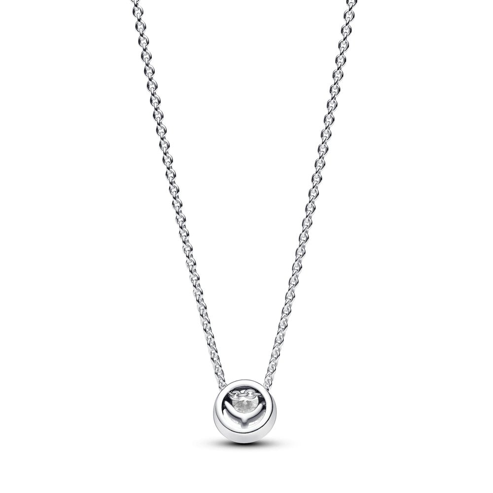 Sparkling Round Halo Pendant Collier Necklace|Necklaces - Alissar Flowers Amman