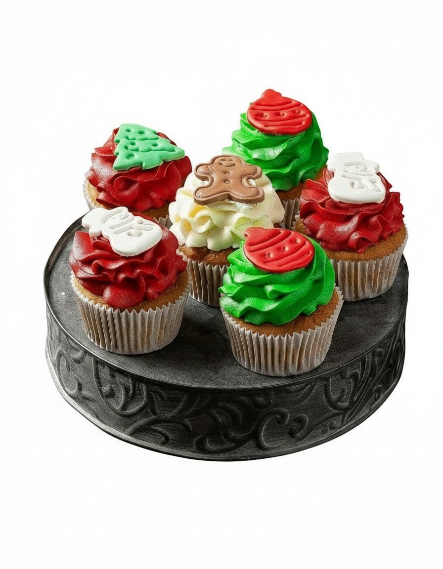 Sugar Daddy's Dozen Christmas Design Cupcakes type | Alissar Flowers
