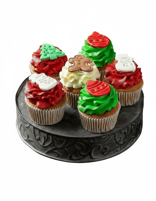 Sugar Daddy's Dozen Christmas Design Cupcakes type | Alissar Flowers