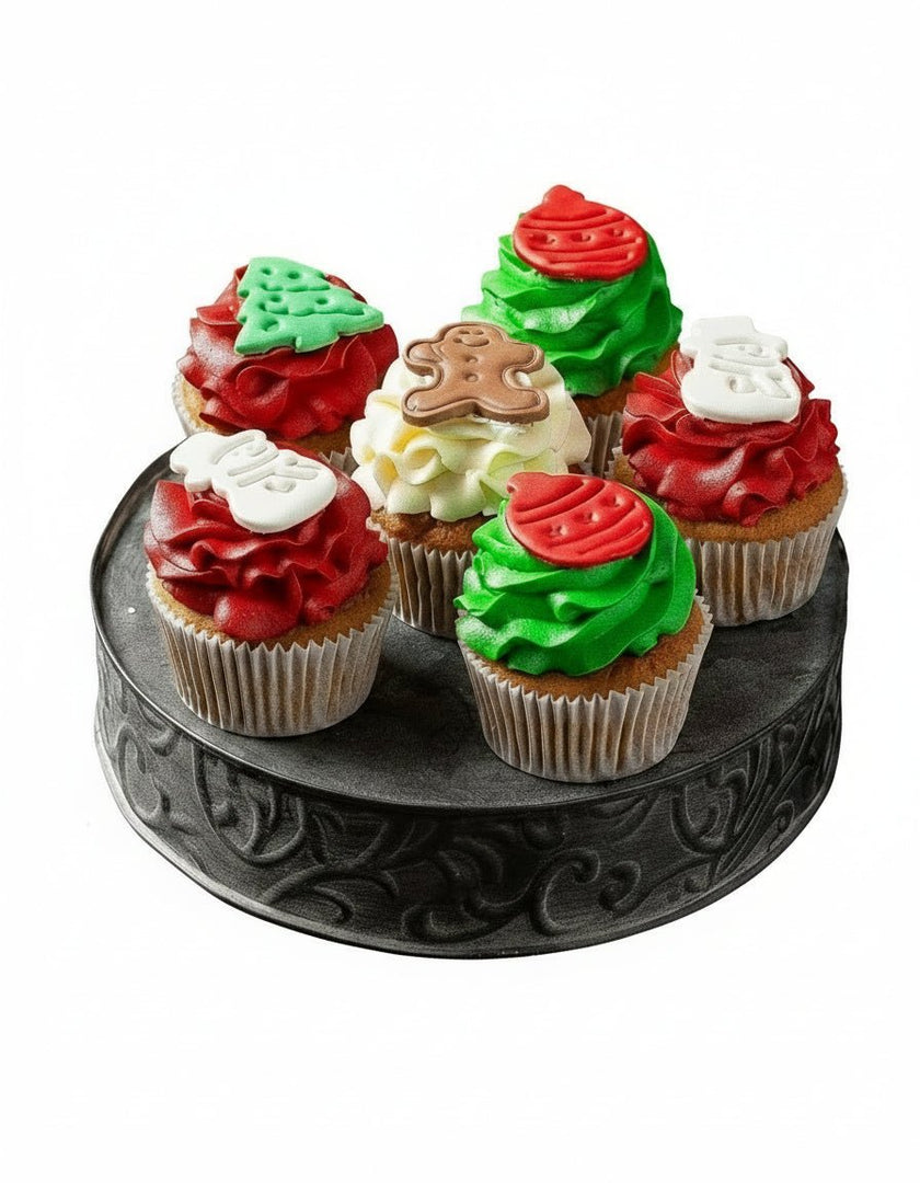 Sugar Daddy's Dozen Christmas Design Cupcakes type | Alissar Flowers