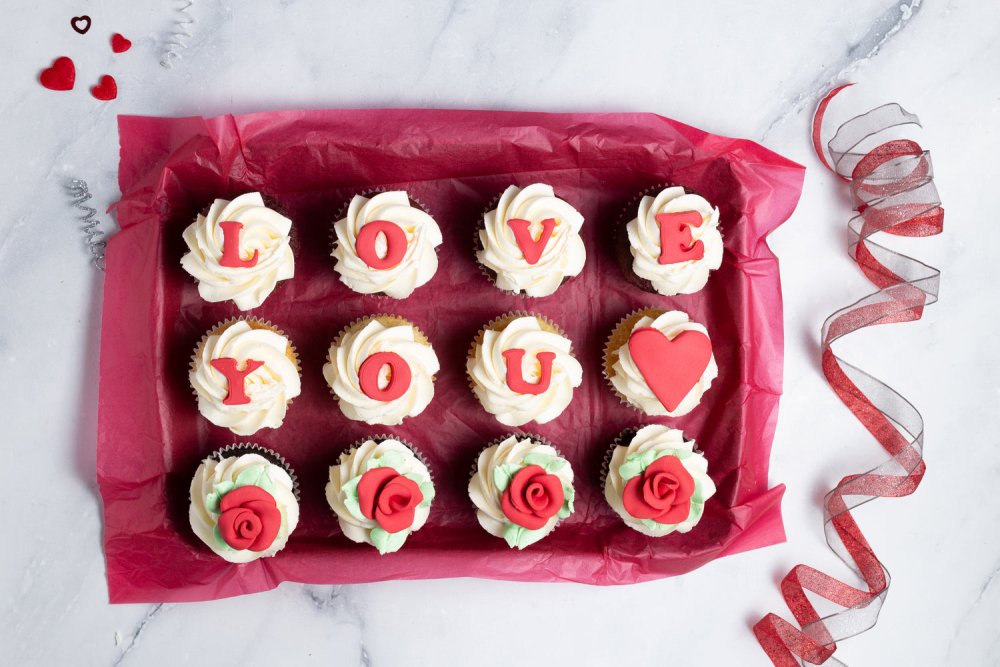 Sugar Daddy's - Dozen Valentine’s Day Cupcakes|Cake - Alissar Flowers Amman