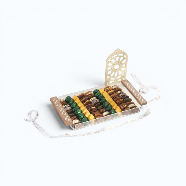 Swia - Large Handmade Wood & Acrylic Tray Gift type | Alissar Flowers