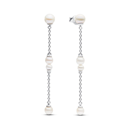 Treated Freshwater Cultured Pearl Drop Earrings|Earrings - Alissar Flowers Amman