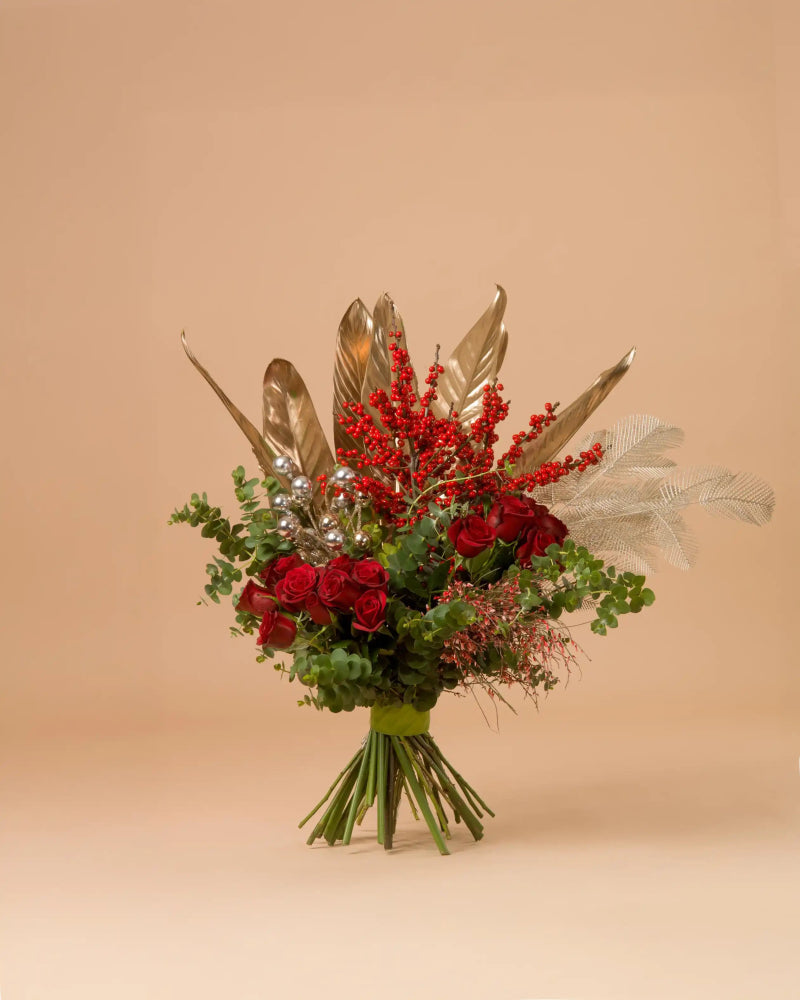 Yuletide Petals|Hand Bouquet - Alissar Flowers Amman